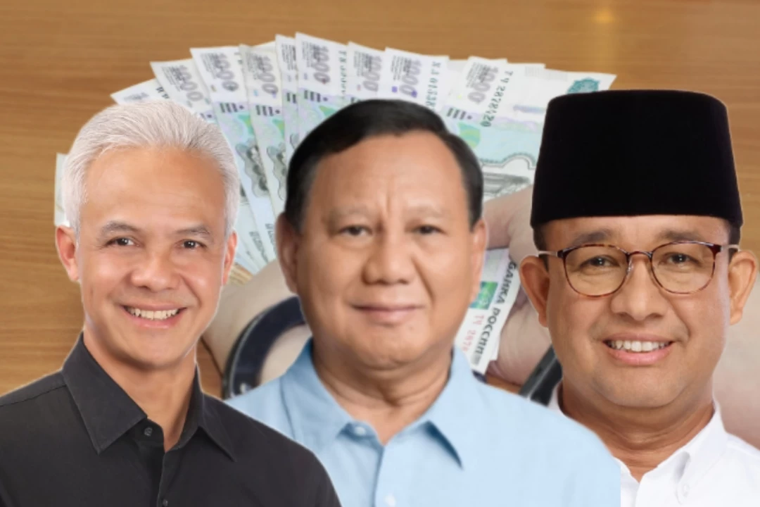 Ilustrasi Ganjar Pranowo, Prabowo Subianto, dan Anies Baswedan dalam memberantas korupsi